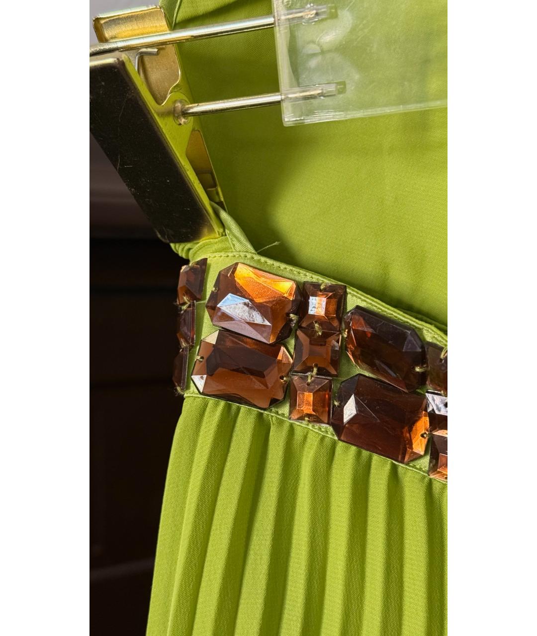 JUST CAVALLI Зеленые вечернее платье, фото 4