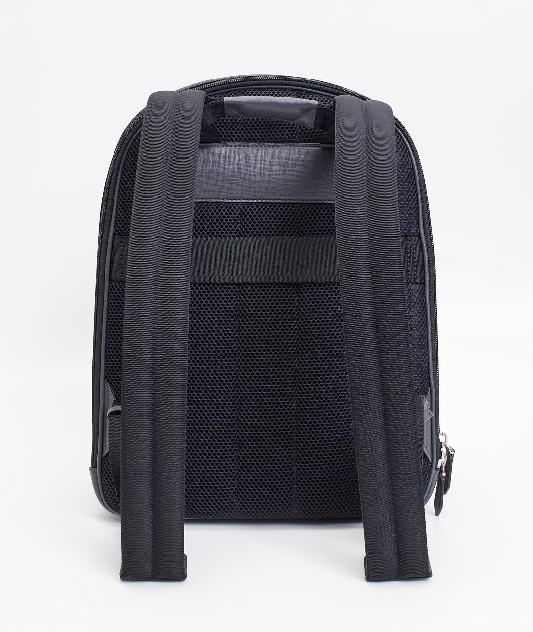 MONTBLANC Серый кожаный рюкзак, фото 3