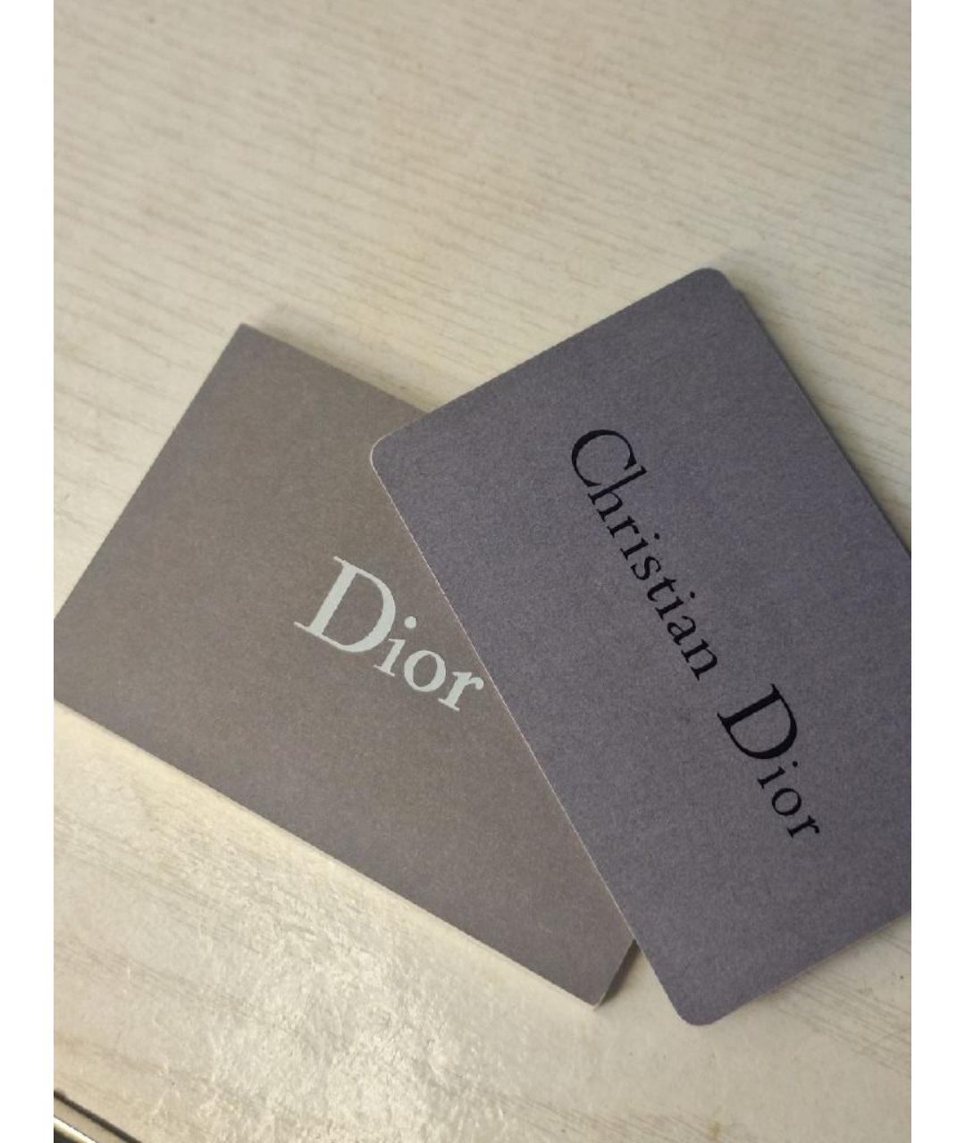 CHRISTIAN DIOR Серая кожаная сумка с короткими ручками, фото 8