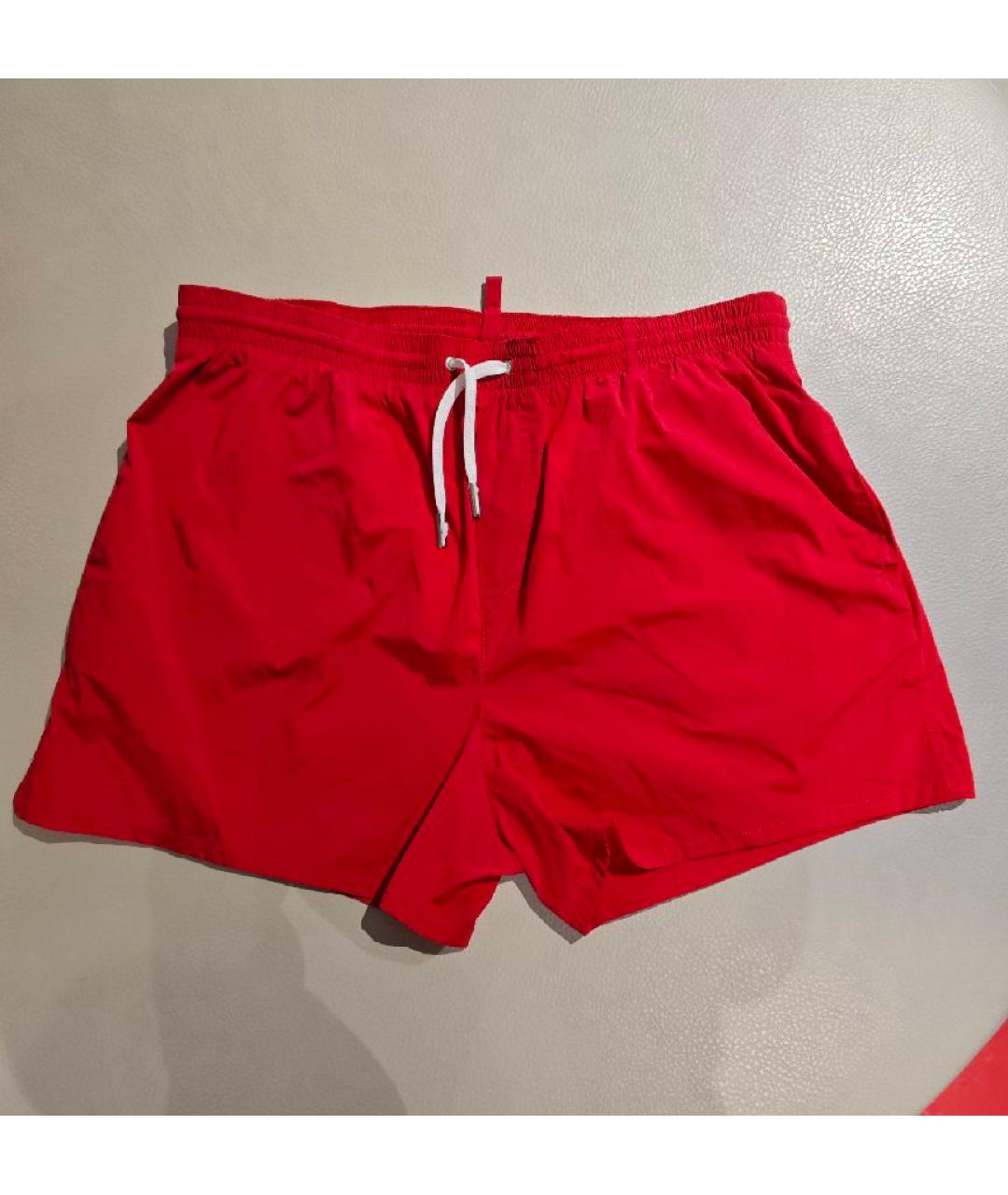 DSQUARED2 Красные полиамидовые шорты, фото 5