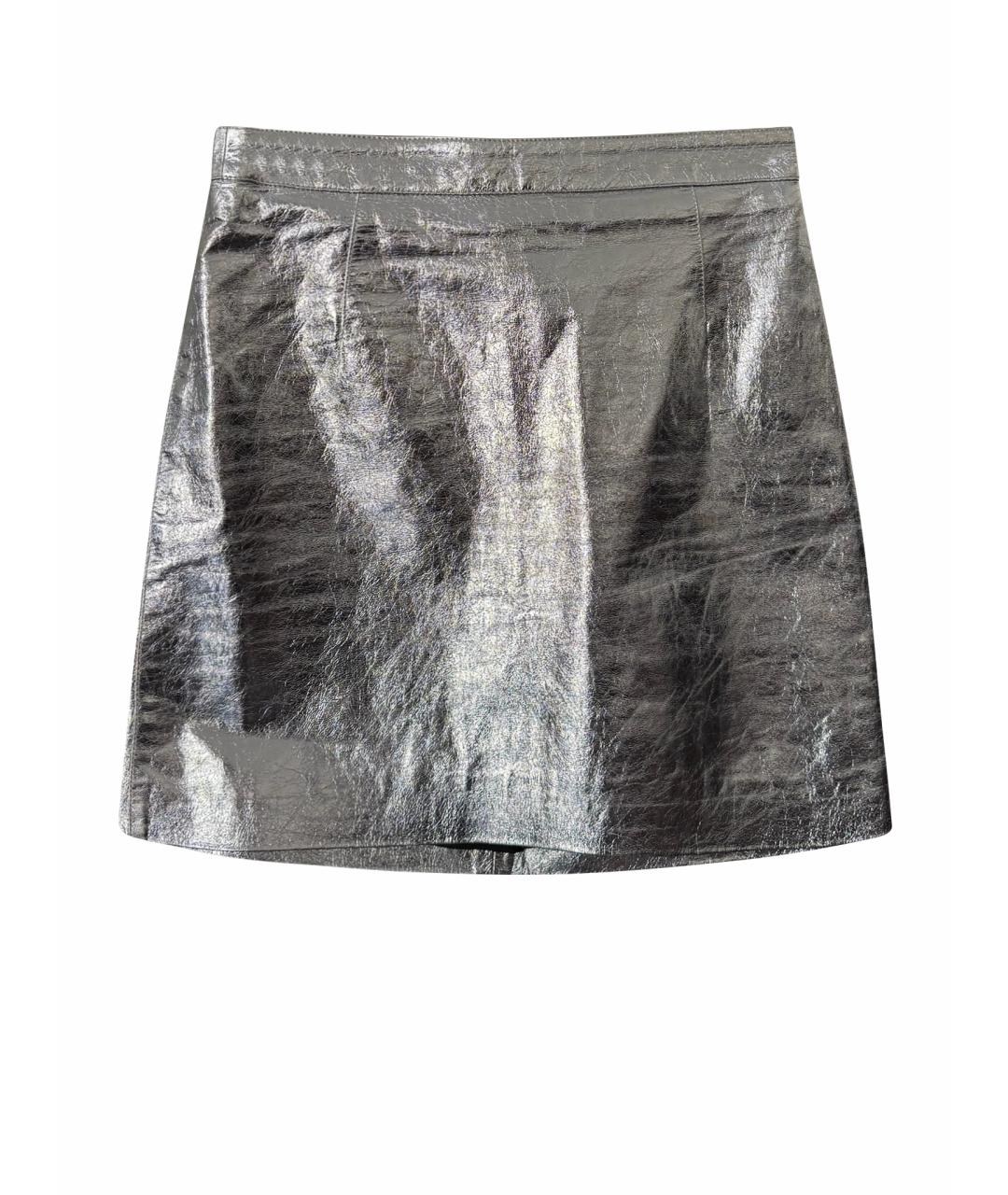 PROENZA SCHOULER Серебряная юбка мини, фото 1