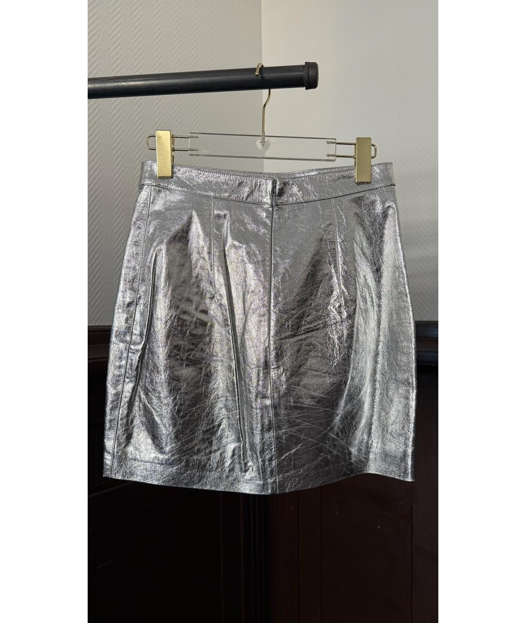 PROENZA SCHOULER Серебряная юбка мини, фото 2