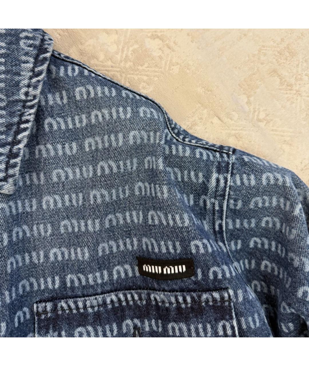 MIU MIU Деним рубашка, фото 4