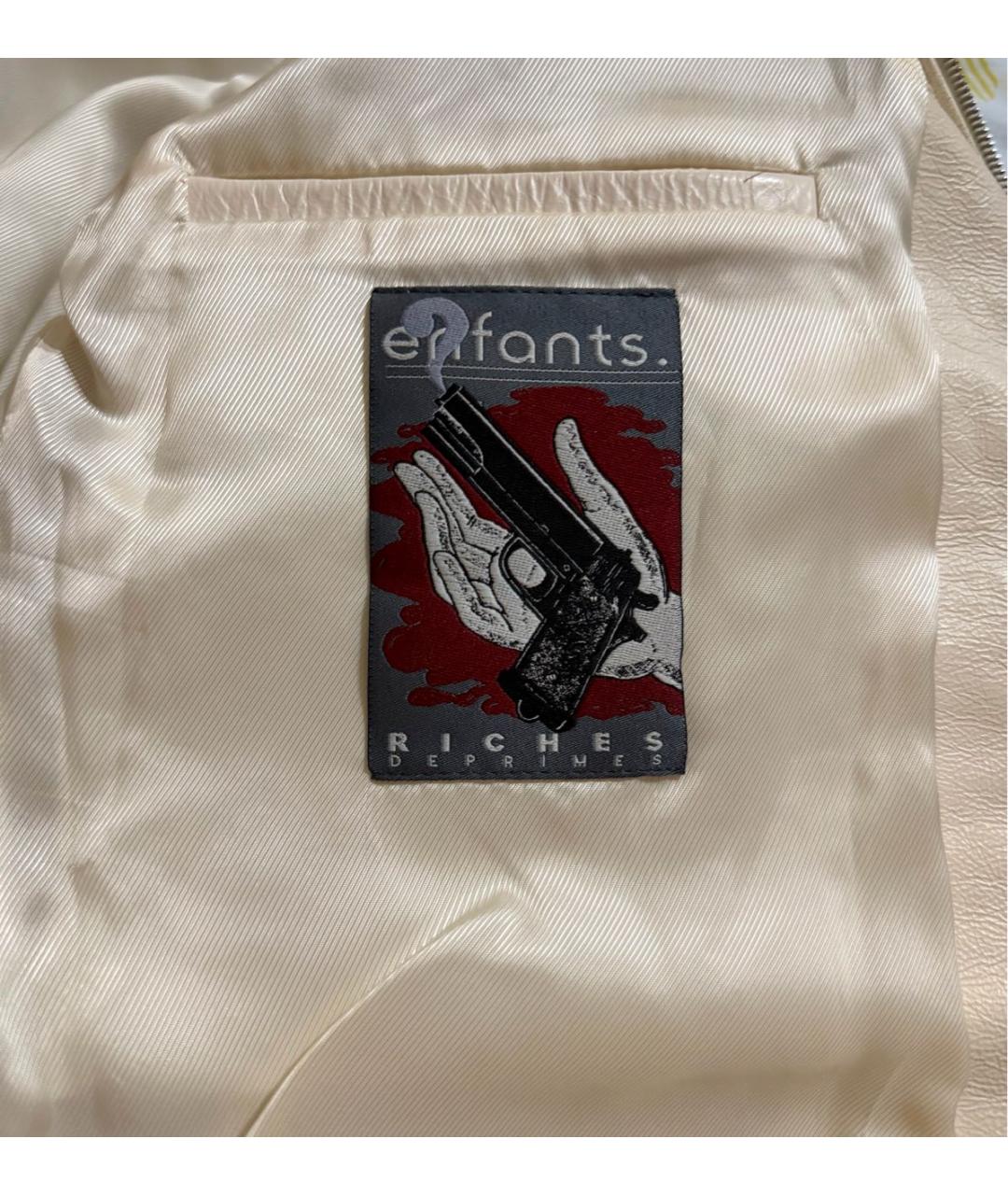 Enfants Riches Déprimés Белая кожаная куртка, фото 5