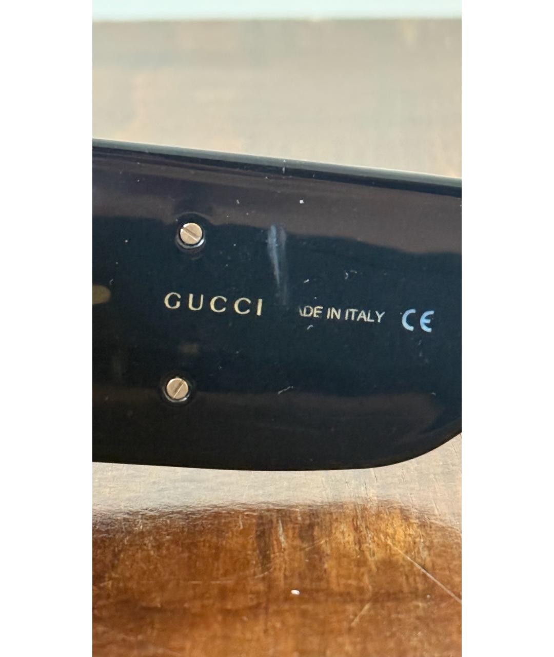 GUCCI Черные пластиковые солнцезащитные очки, фото 2