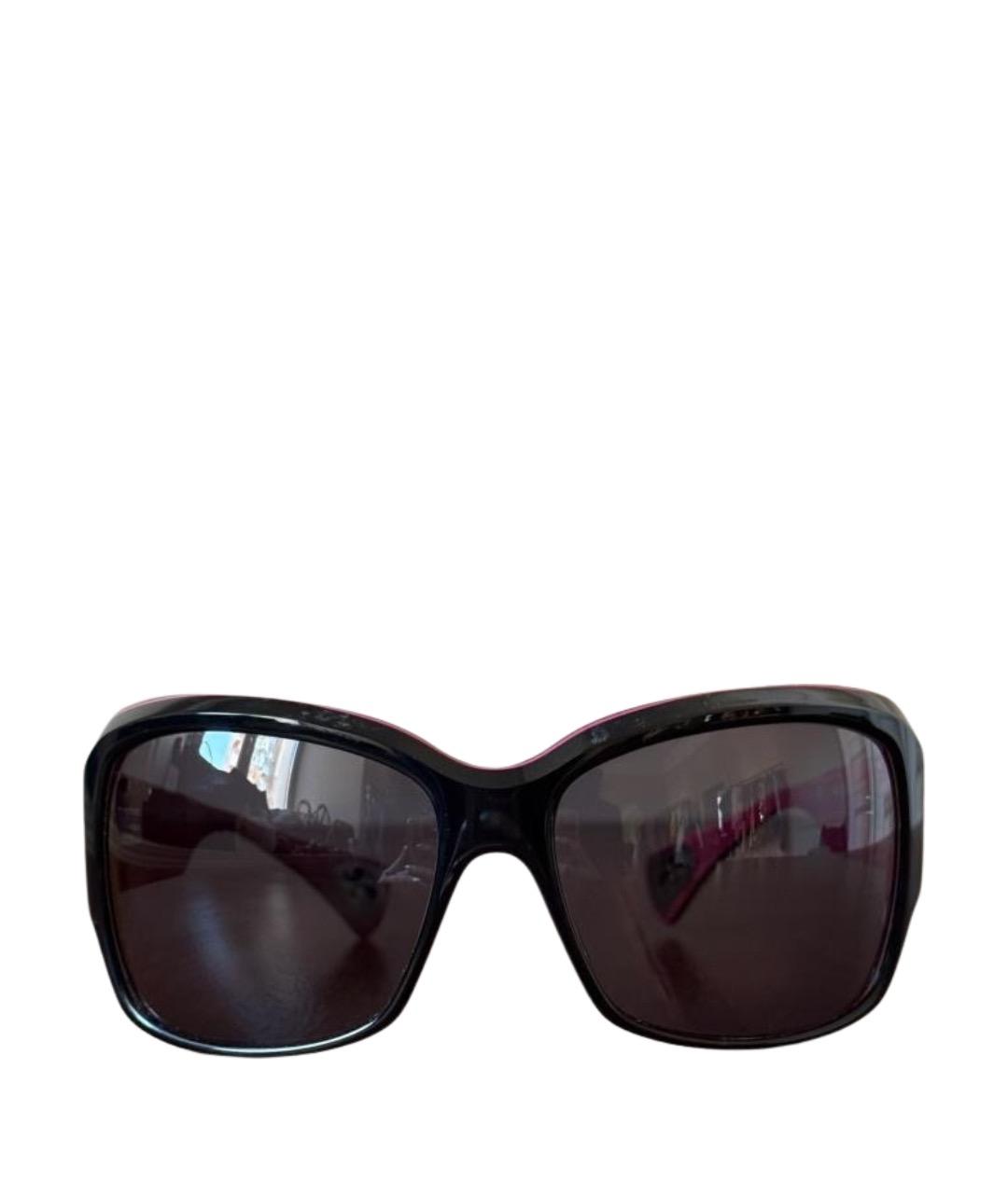 CHROME HEARTS Черные пластиковые солнцезащитные очки, фото 1