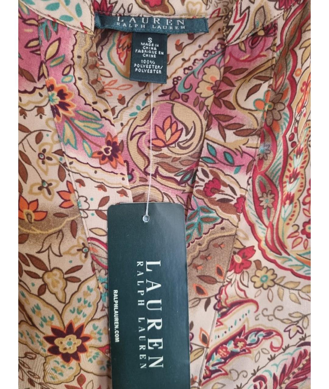 RALPH LAUREN Мульти полиэстеровая блузы, фото 3