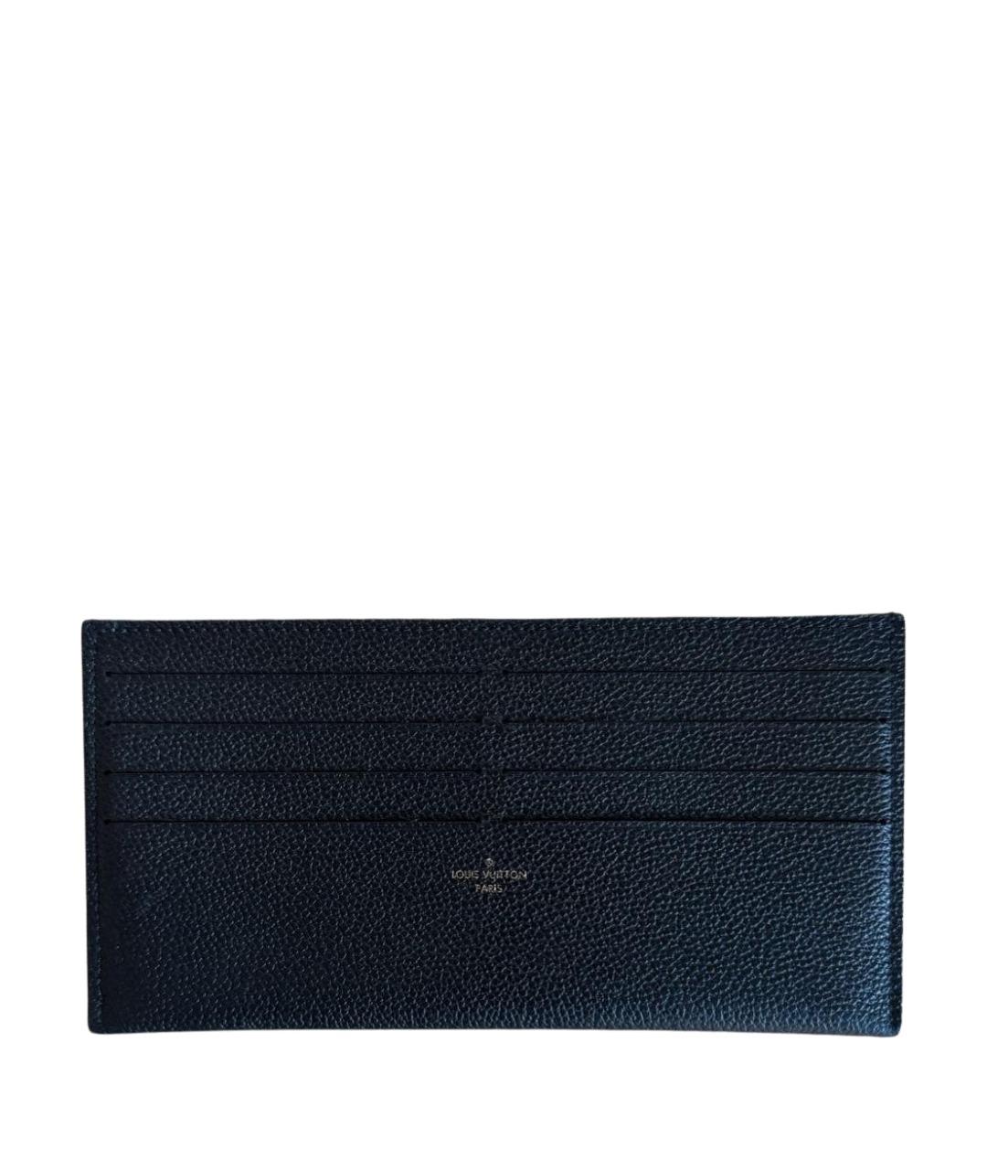 LOUIS VUITTON Черный кожаный кардхолдер, фото 1