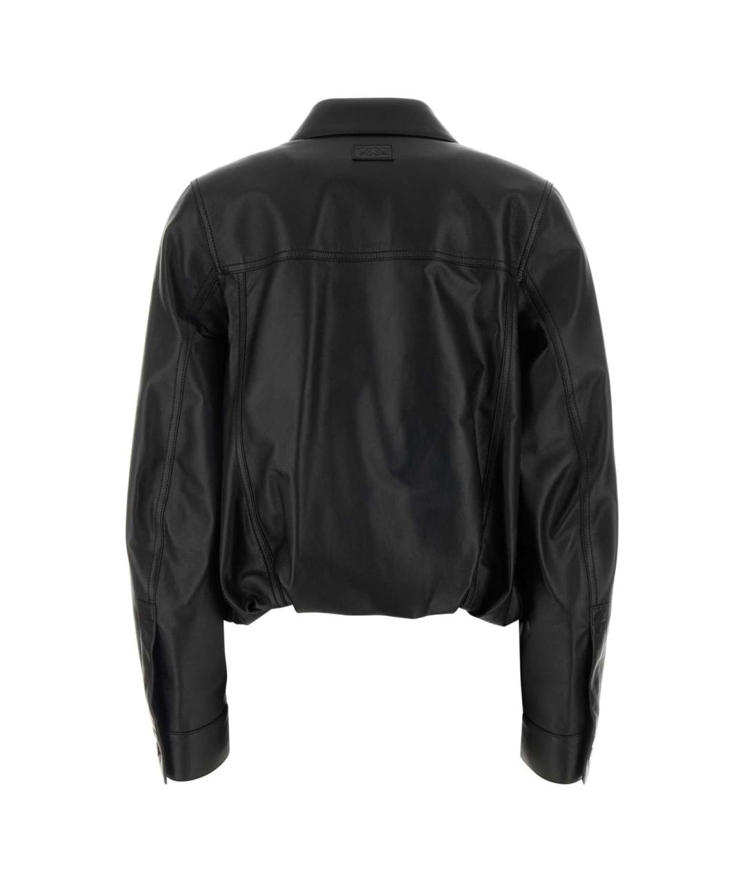 LOEWE Черная кожаная куртка, фото 2