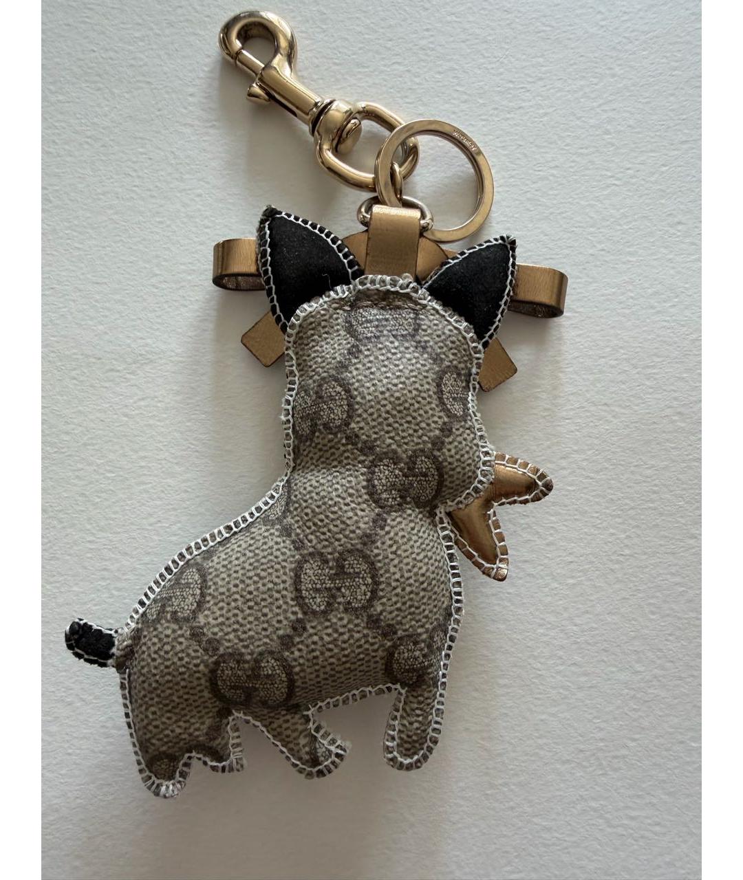 GUCCI Бежевый брелок, фото 2