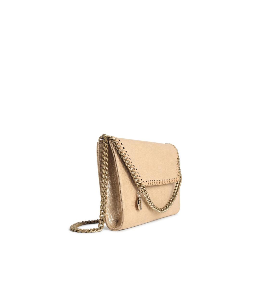 STELLA MCCARTNEY Золотая синтетическая сумка через плечо, фото 2