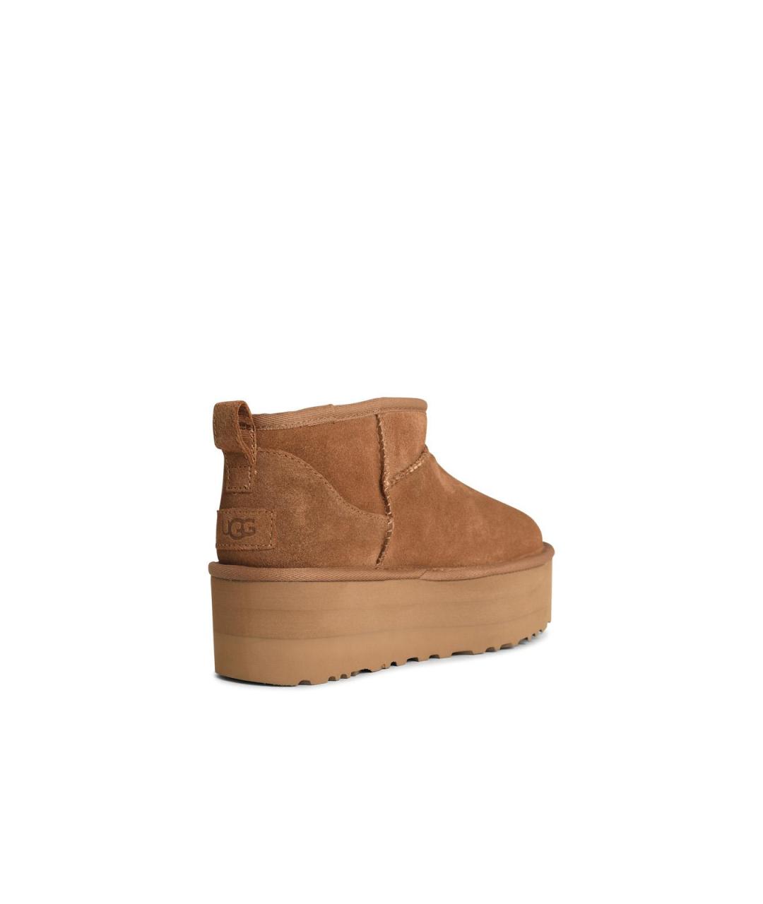 UGG AUSTRALIA Бежевые замшевые ботинки, фото 3