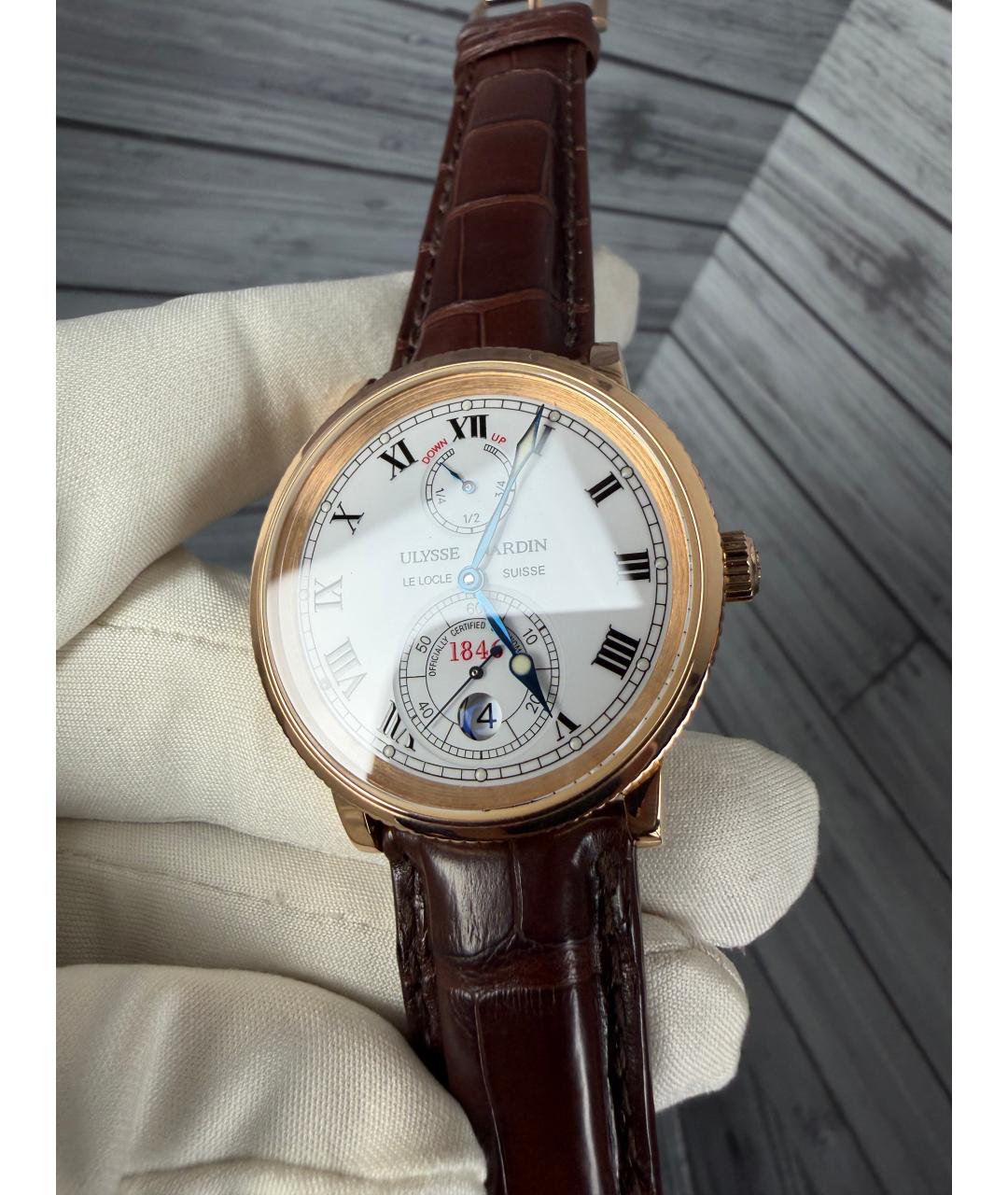 Ulysse Nardin Часы из желтого золота, фото 4