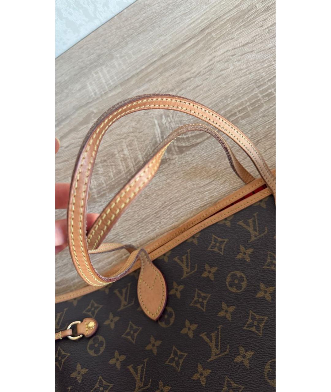 LOUIS VUITTON Коричневая сумка тоут, фото 8