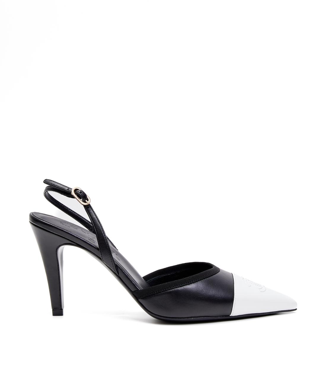 CHANEL Черные кожаные туфли, фото 8