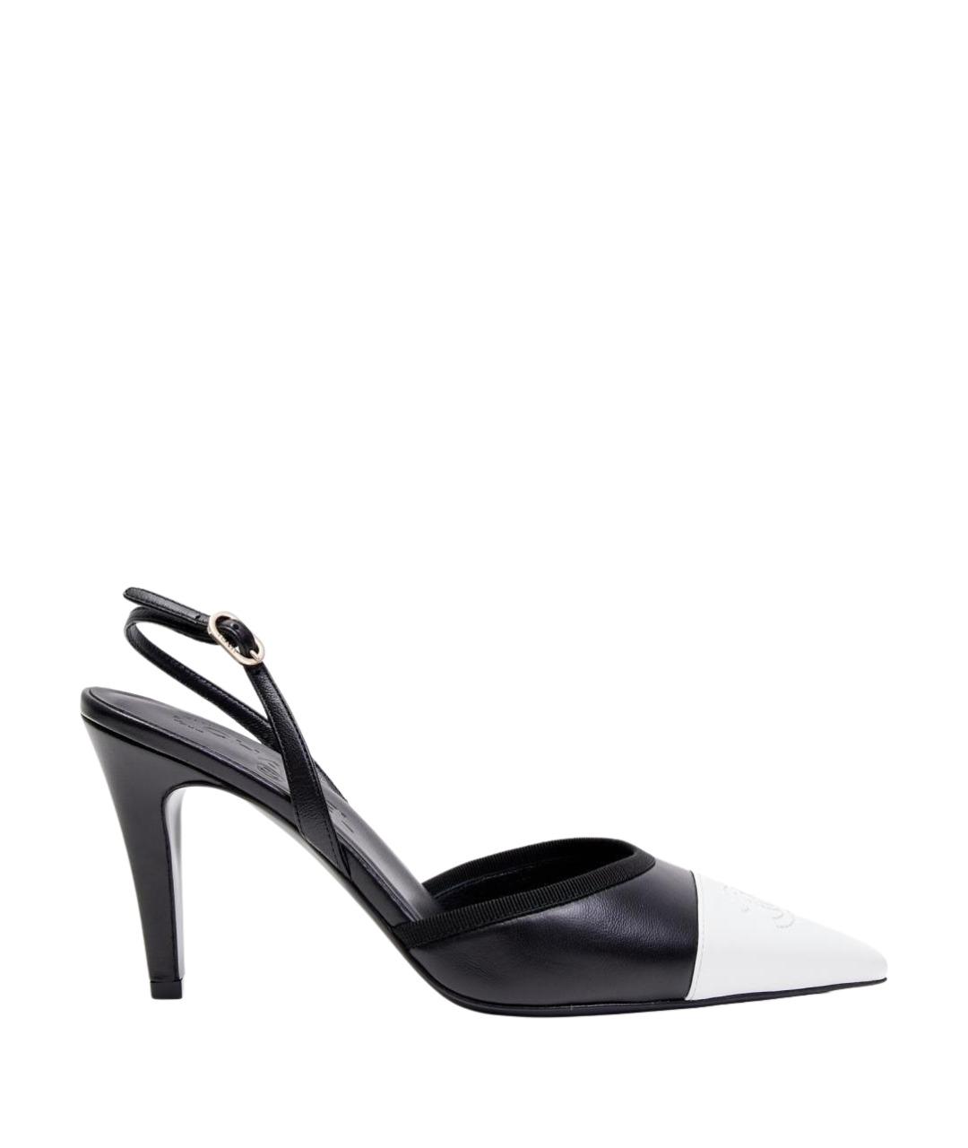 CHANEL Черные кожаные туфли, фото 1