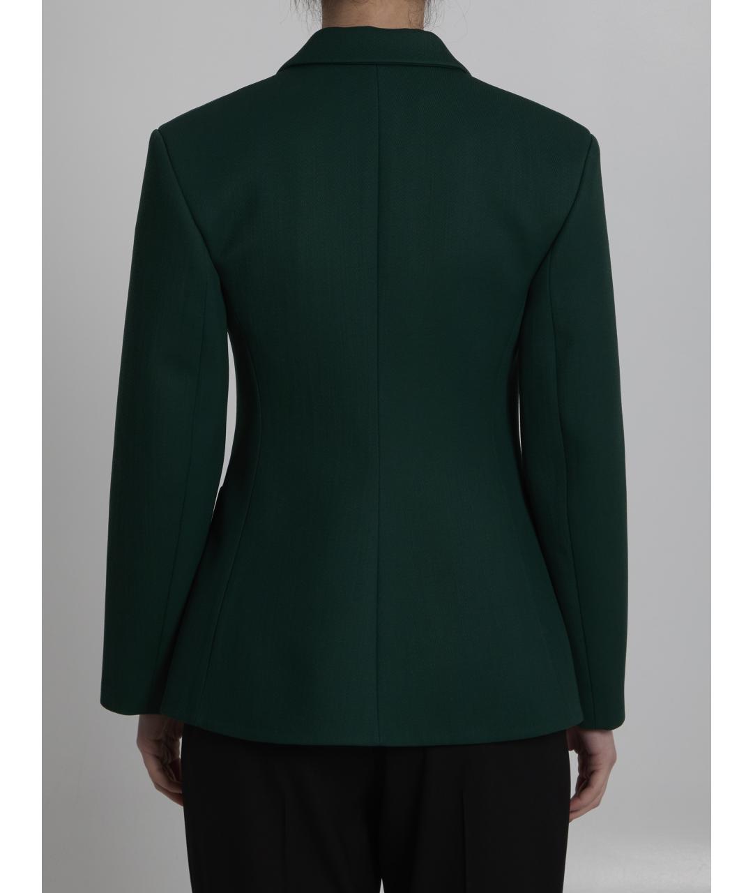 LOEWE Зеленый шерстяной жакет/пиджак, фото 4