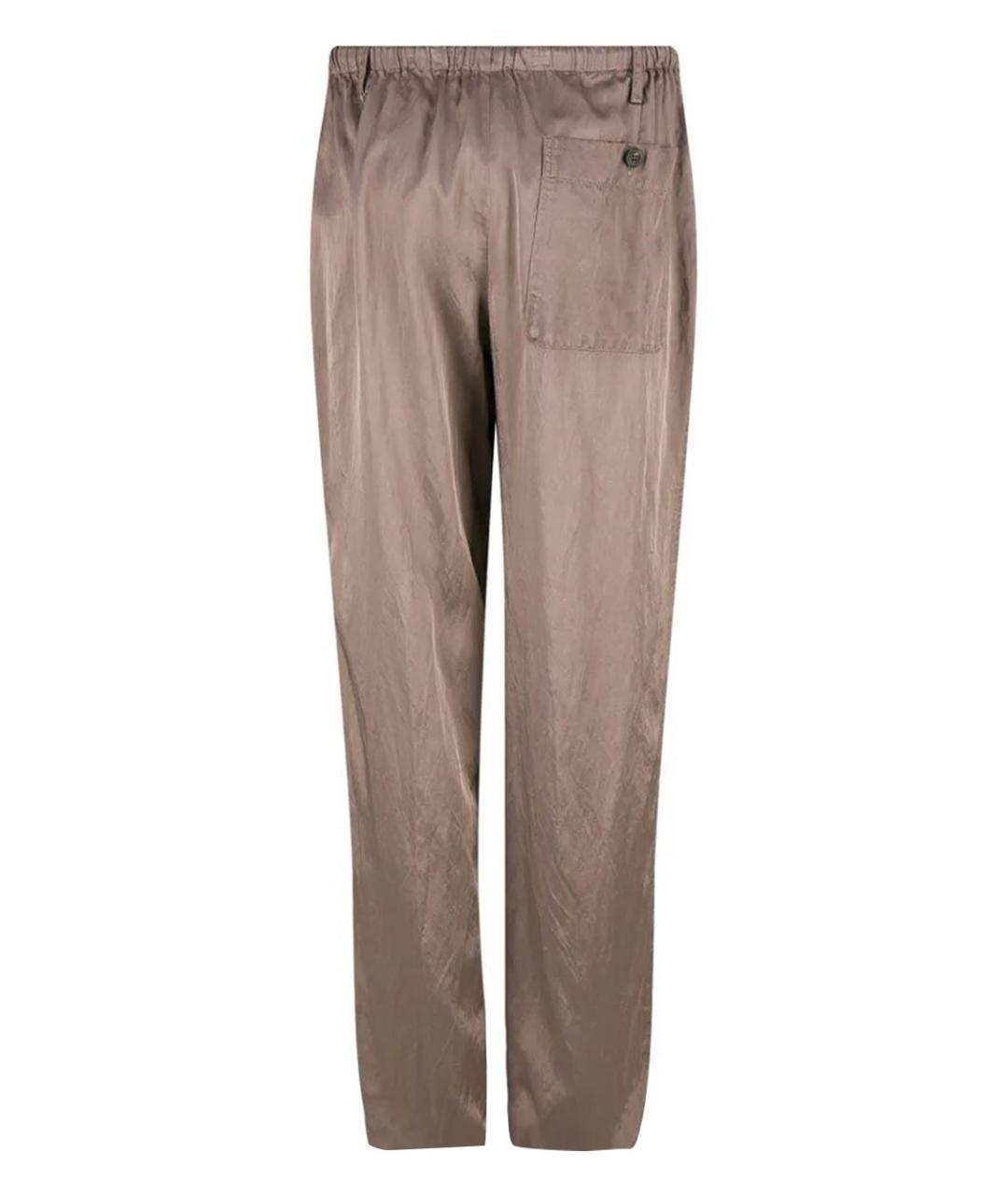 DRIES VAN NOTEN Розовые вискозные повседневные брюки, фото 2