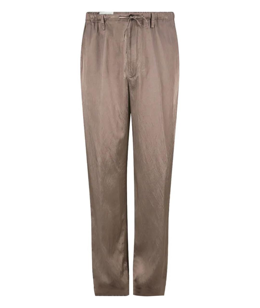 DRIES VAN NOTEN Розовые вискозные повседневные брюки, фото 1