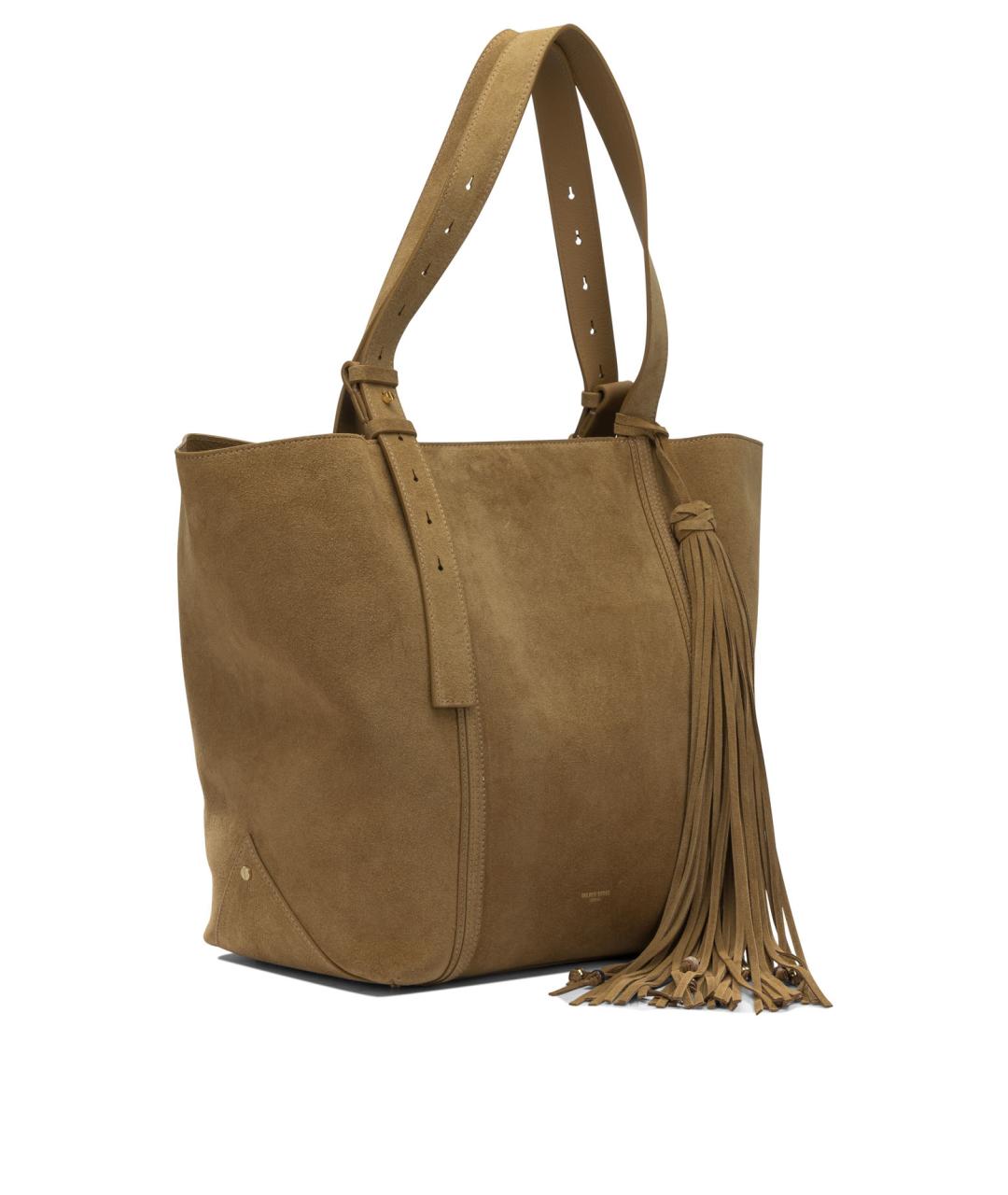 GOLDEN GOOSE DELUXE BRAND Коричневая замшевая сумка через плечо, фото 2