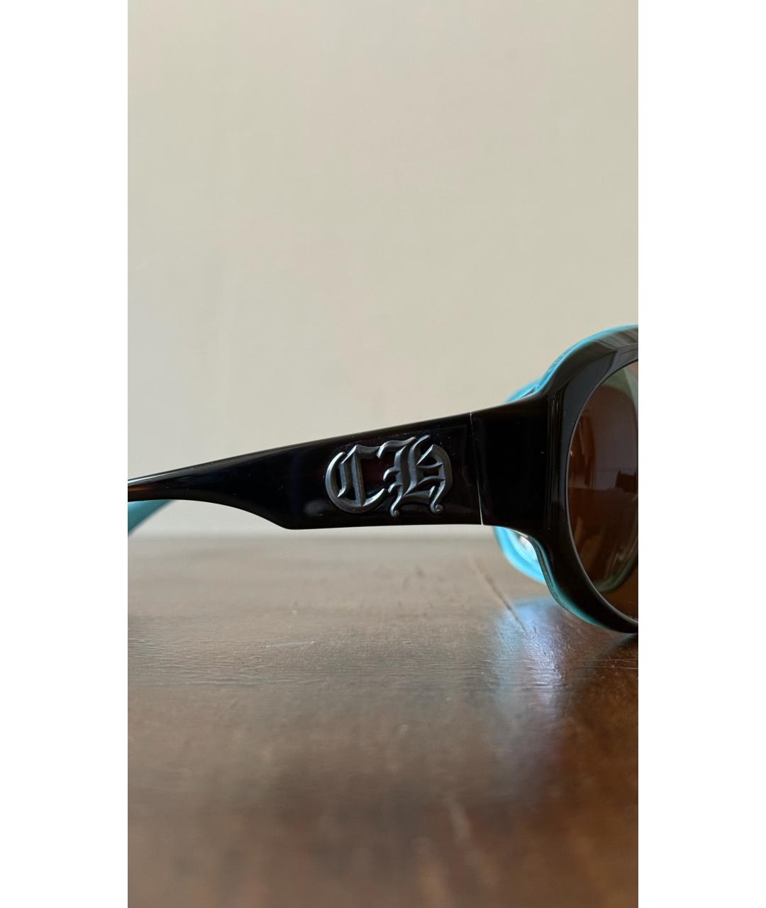 CHROME HEARTS Черные пластиковые солнцезащитные очки, фото 5