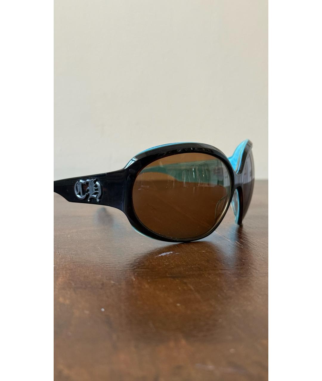 CHROME HEARTS Черные пластиковые солнцезащитные очки, фото 2