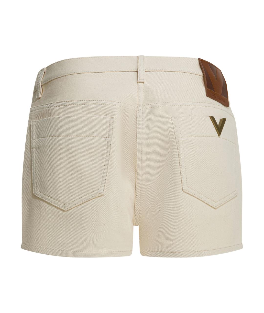 VALENTINO Белые хлопковые шорты, фото 2