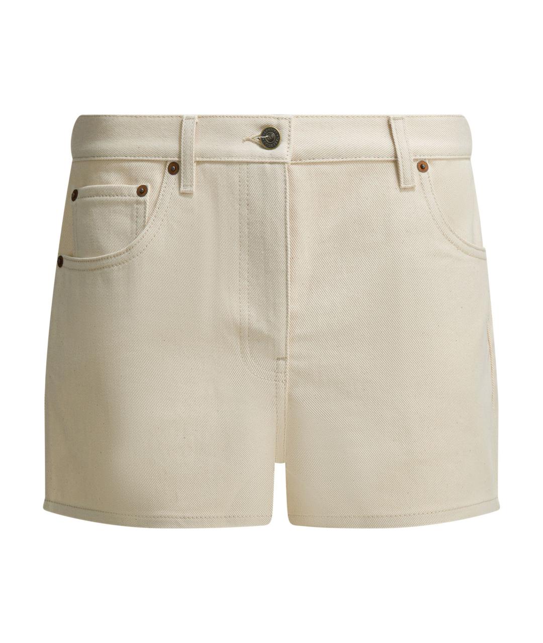 VALENTINO Белые хлопковые шорты, фото 1