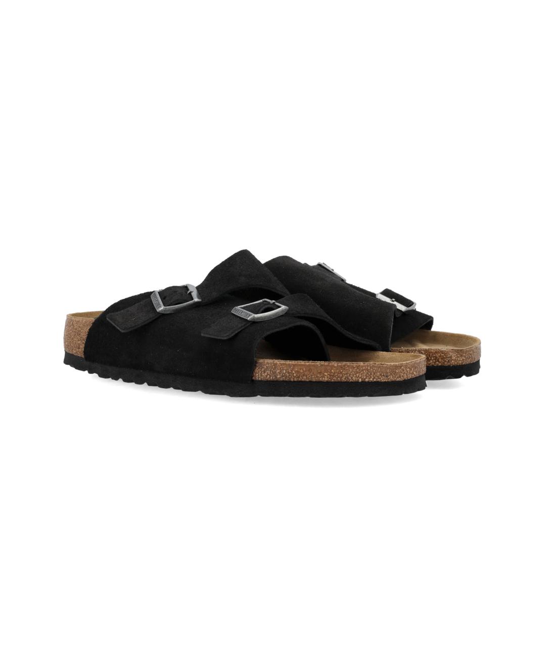 BIRKENSTOCK Черные замшевые сандалии, фото 2