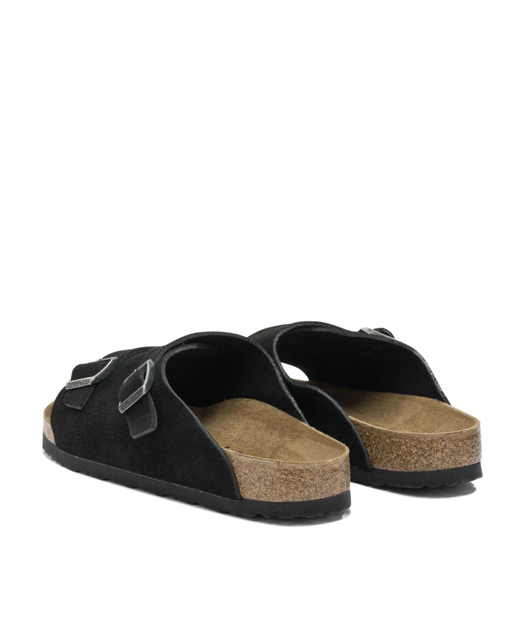 BIRKENSTOCK Черные замшевые сандалии, фото 4