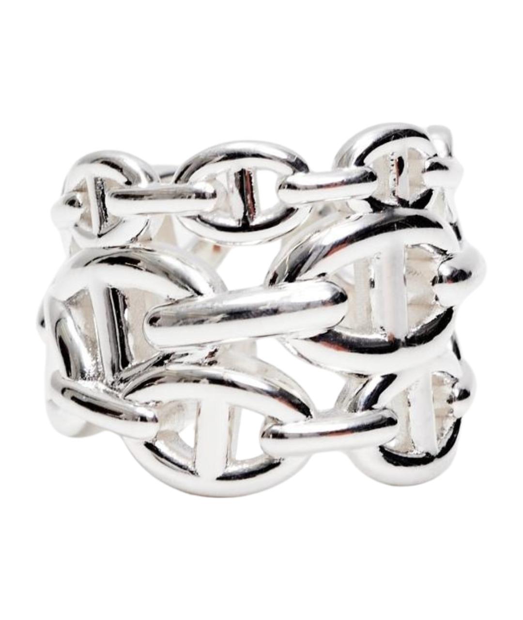 HERMES Серебряное серебряное кольцо, фото 1