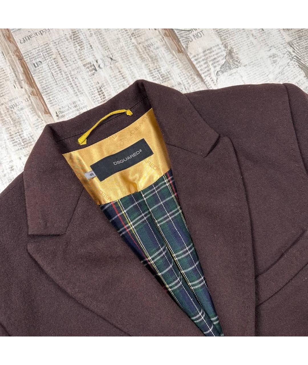 DSQUARED2 Коричневое пальто, фото 3