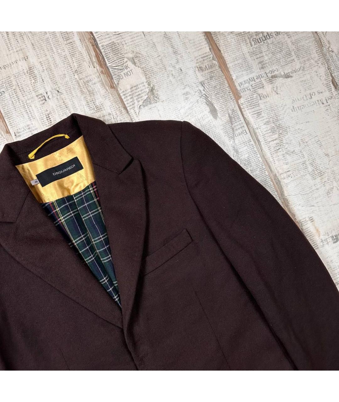 DSQUARED2 Коричневое пальто, фото 4