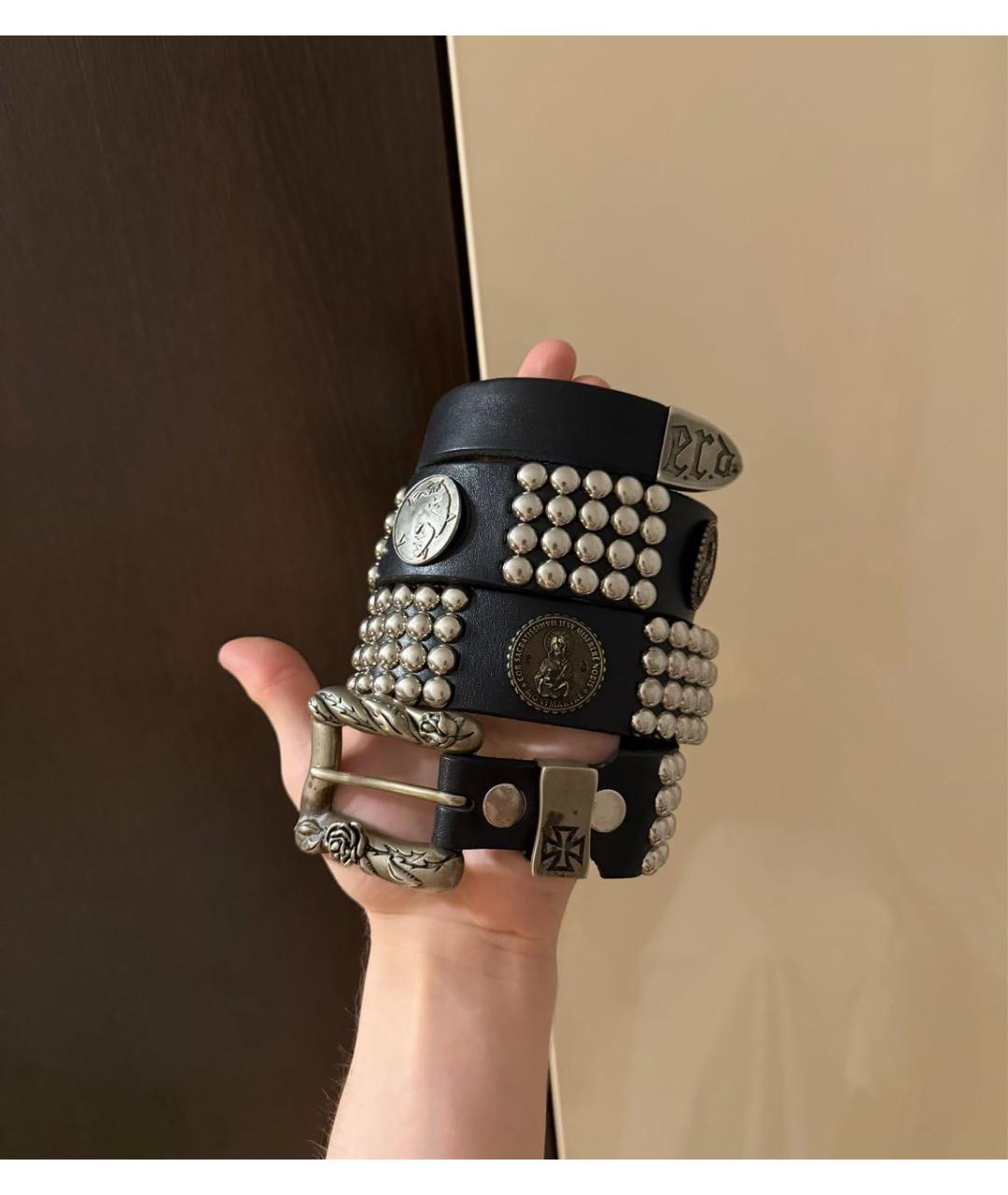 Enfants Riches Déprimés Черный кожаный ремень, фото 6