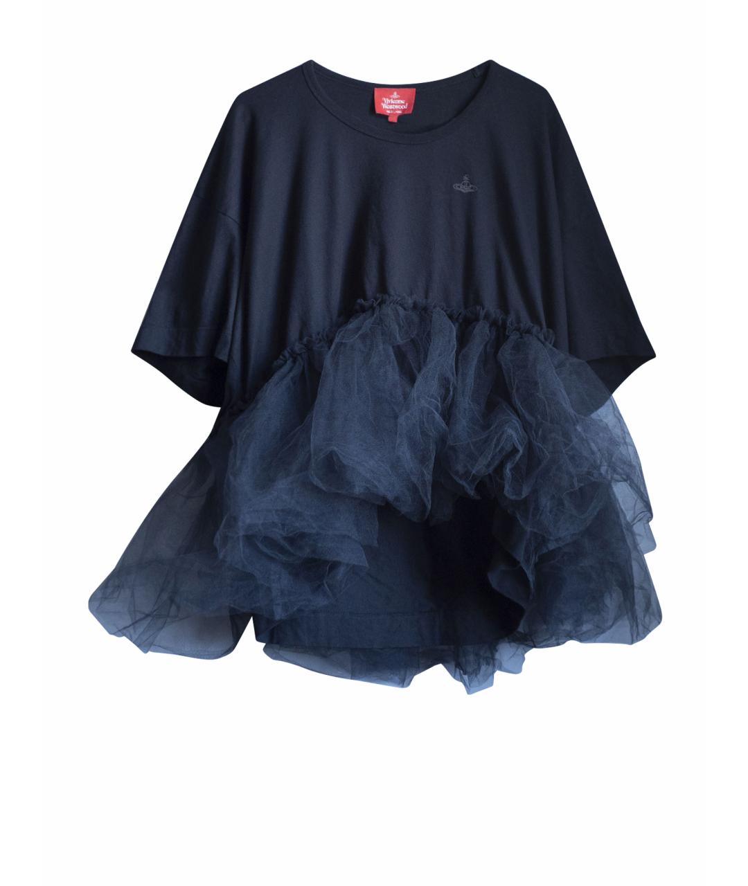 VIVIENNE WESTWOOD Черная хлопковая футболка, фото 1