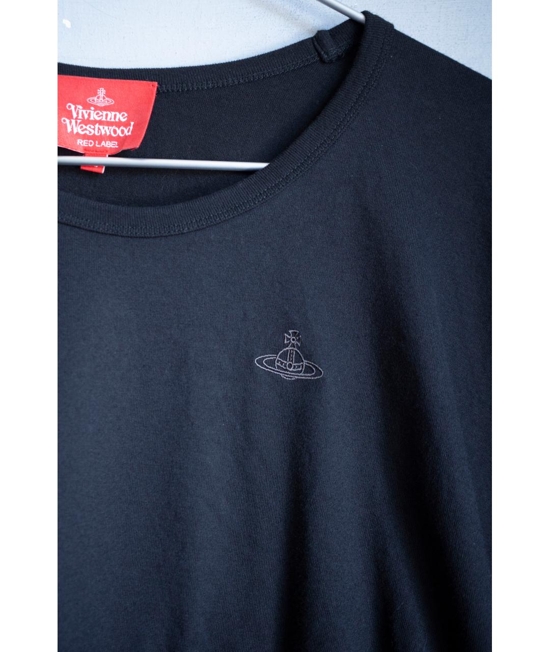 VIVIENNE WESTWOOD Черная хлопковая футболка, фото 5