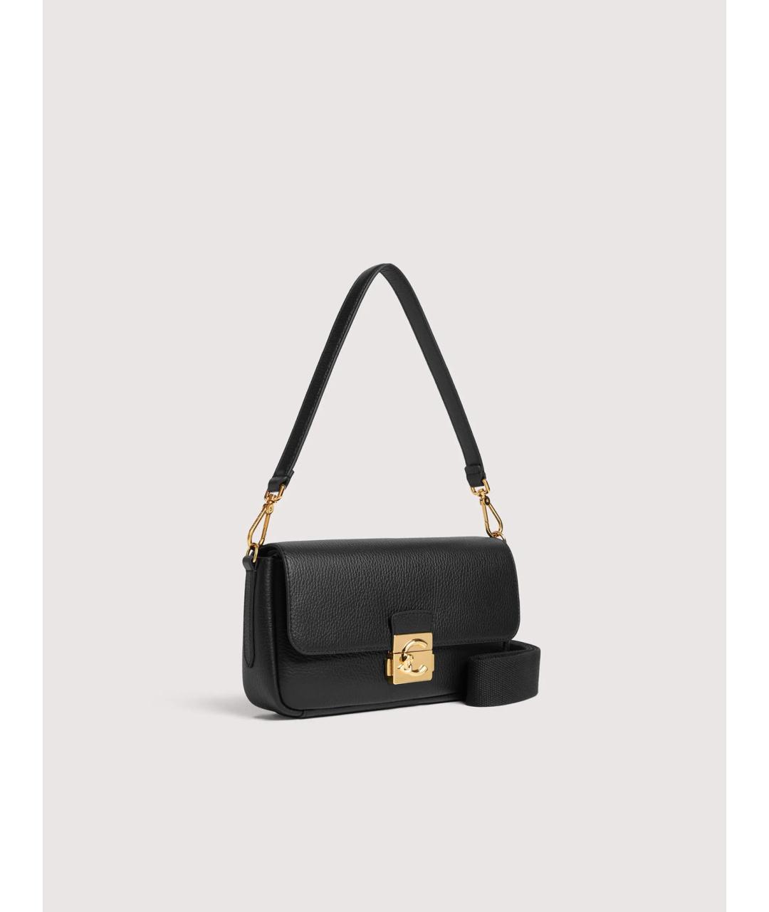 COCCINELLE Черная кожаная сумка через плечо, фото 2