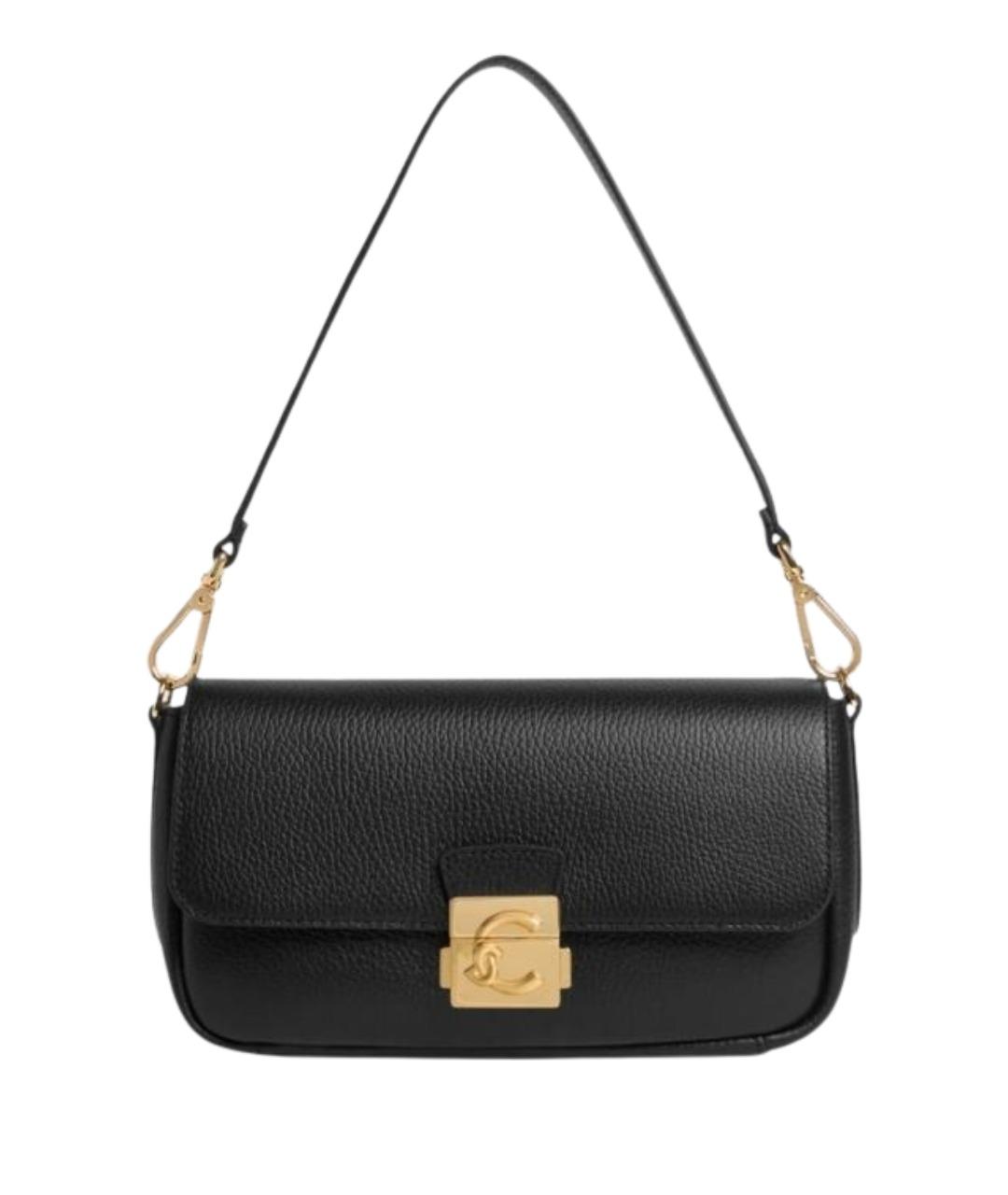 COCCINELLE Черная кожаная сумка через плечо, фото 1