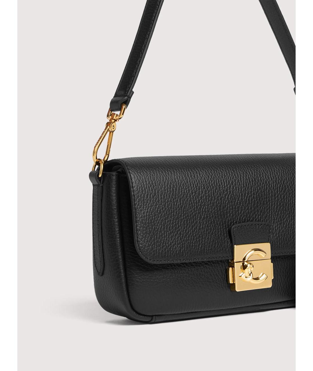 COCCINELLE Черная кожаная сумка через плечо, фото 4