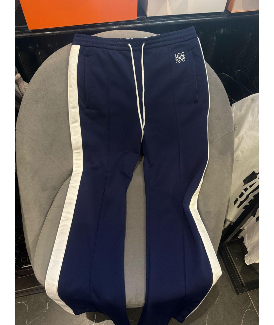 LOEWE Синие вискозные спортивные брюки и шорты, фото 5