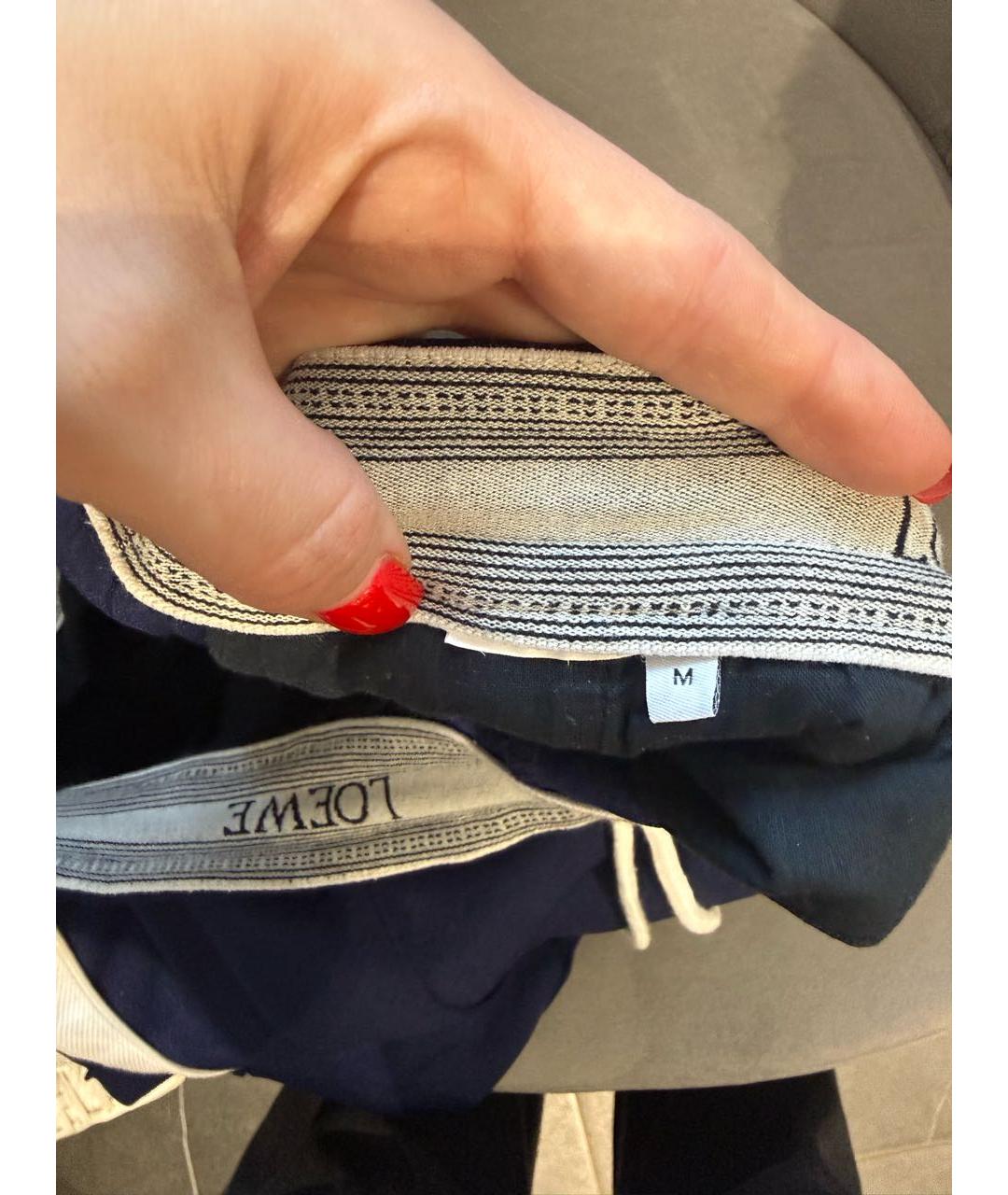 LOEWE Синие вискозные спортивные брюки и шорты, фото 4