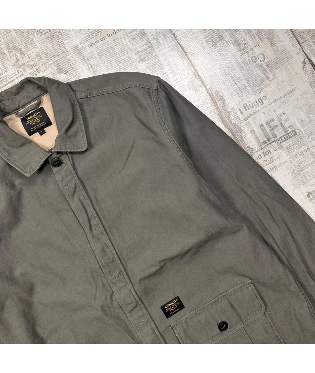 CARHARTT WIP Хаки хлопковая куртка, фото 2