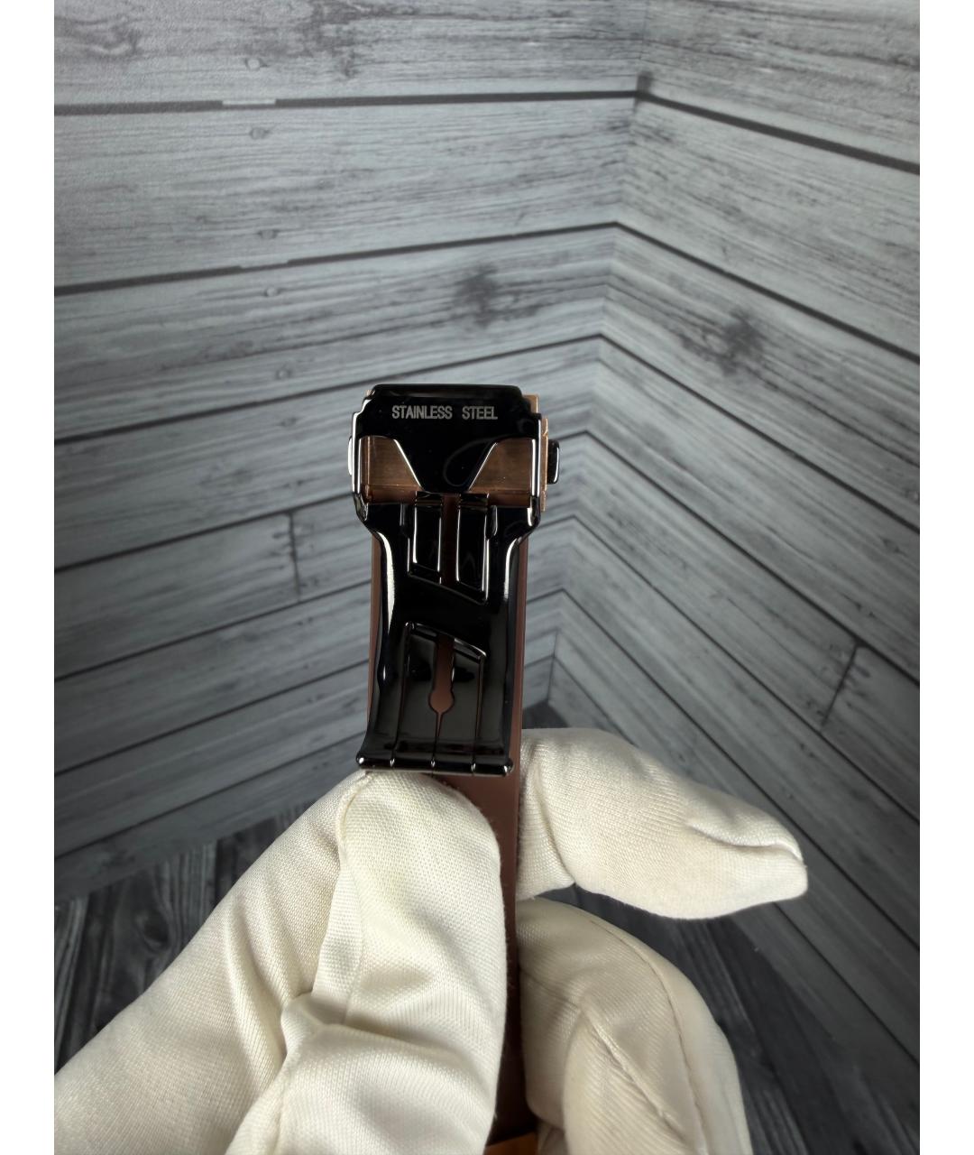 HUBLOT Коричневые часы из розового золота, фото 9