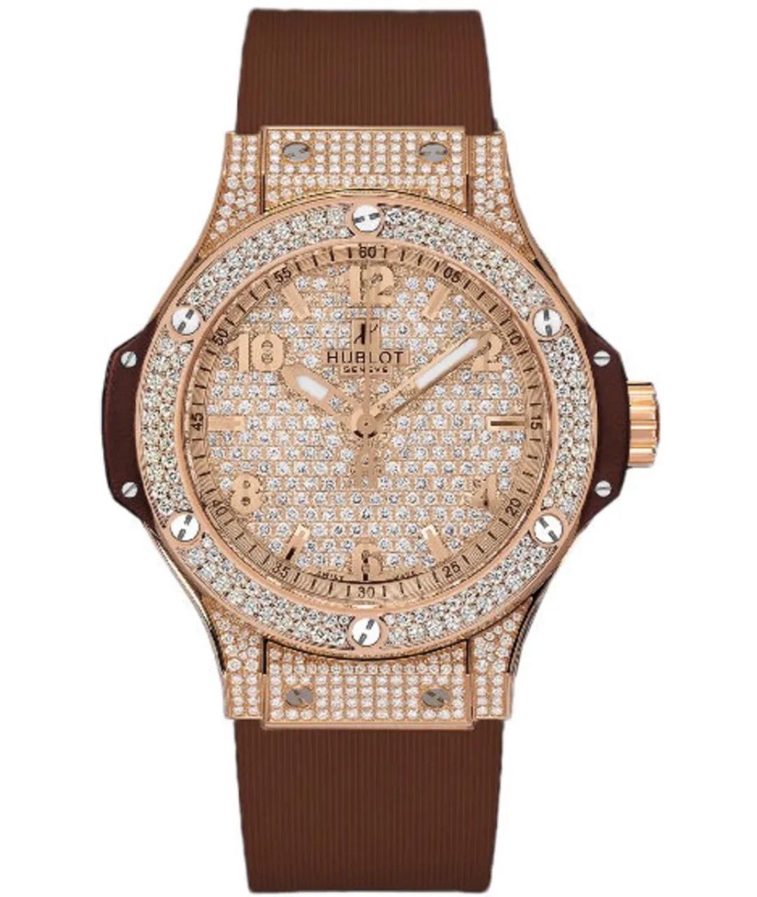 HUBLOT Коричневые часы из розового золота, фото 1