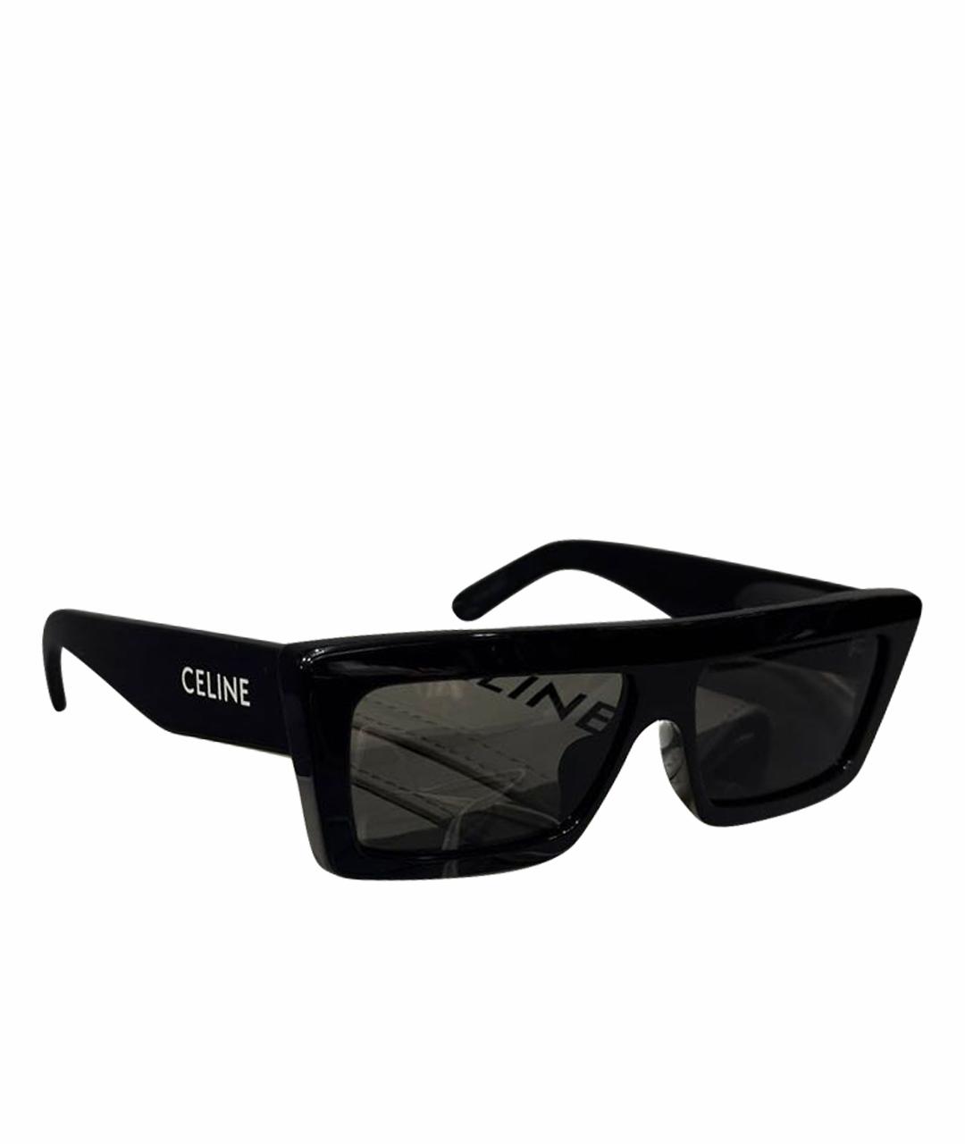 CELINE Черные пластиковые солнцезащитные очки, фото 1