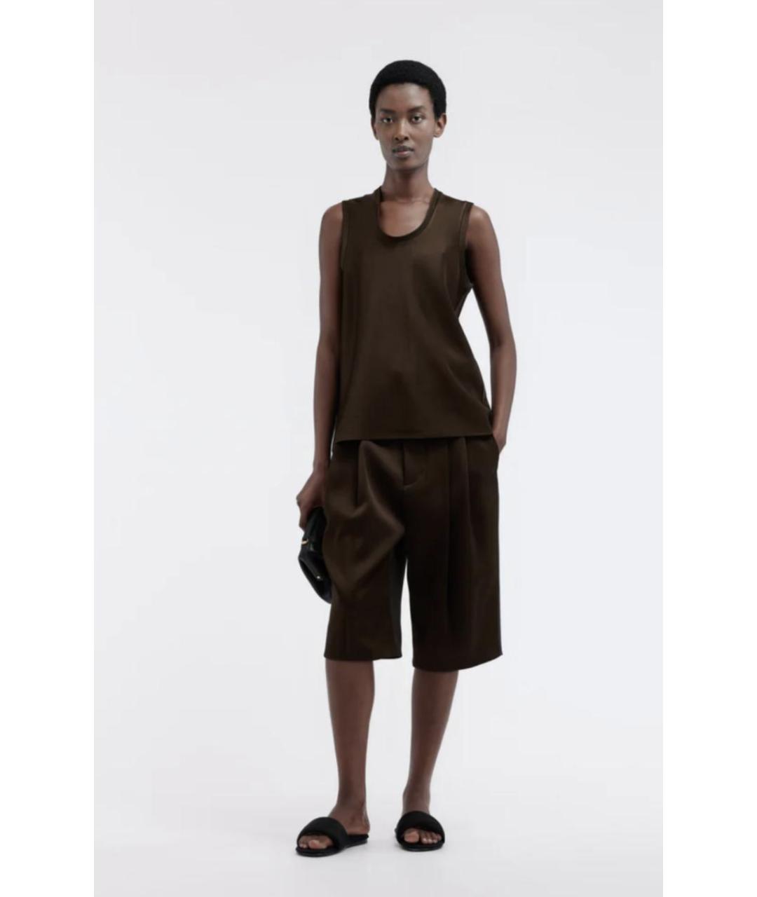 CARVEN Хаки шерстяной костюм с брюками, фото 4