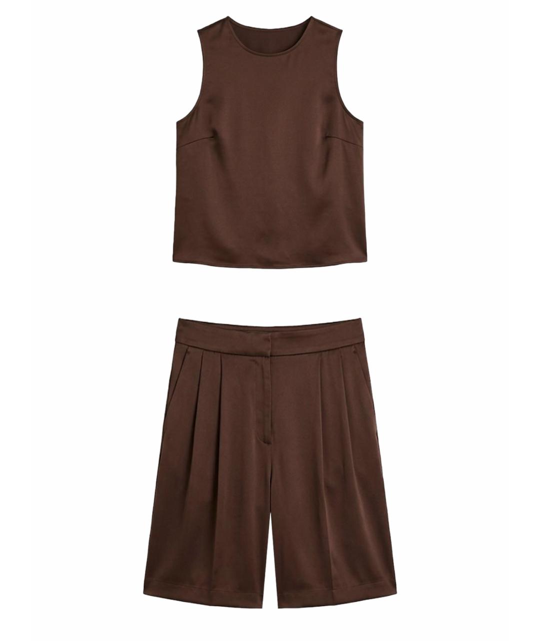 CARVEN Хаки шерстяной костюм с брюками, фото 1