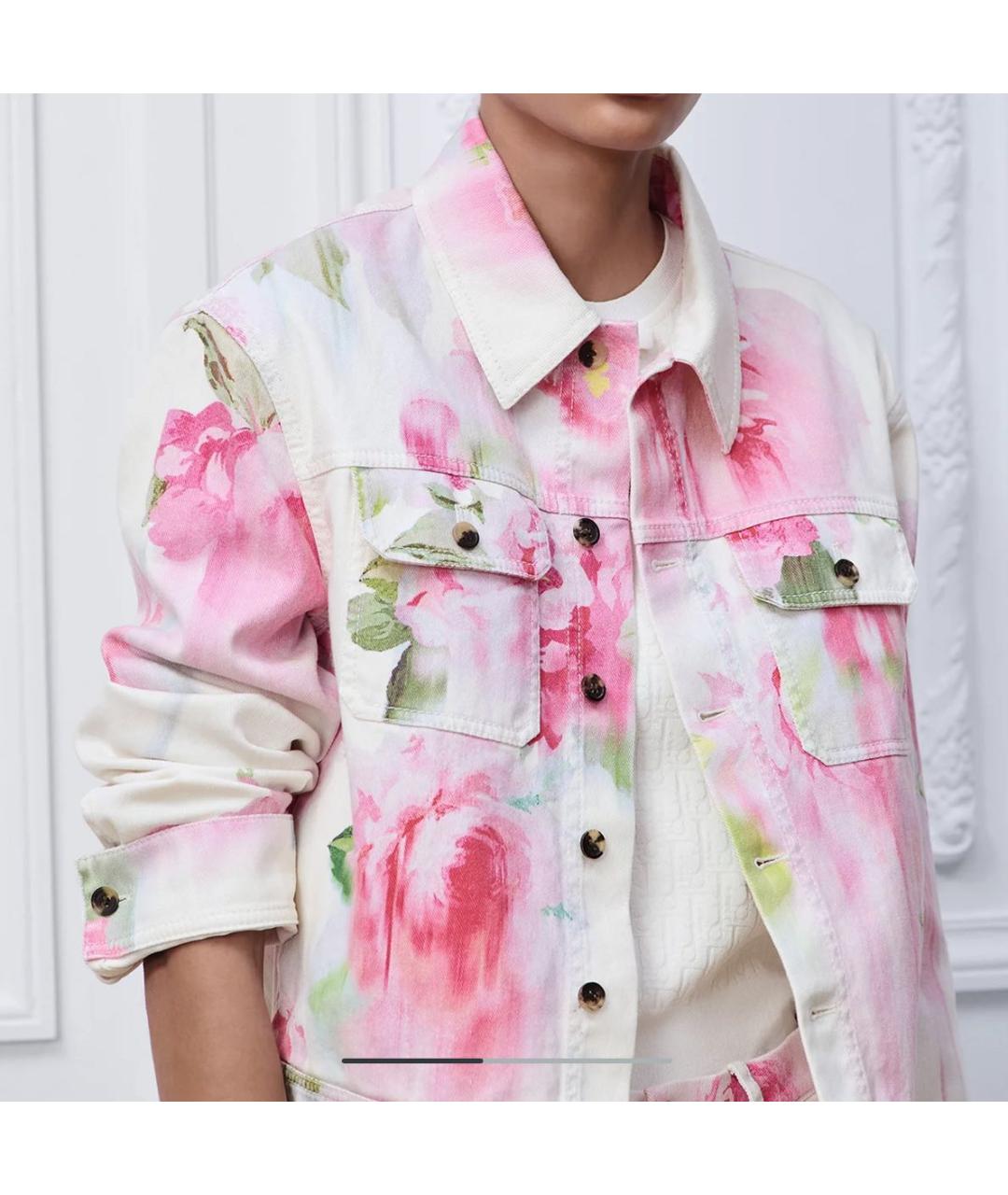 CHRISTIAN DIOR Розовая деним юбка мини, фото 3