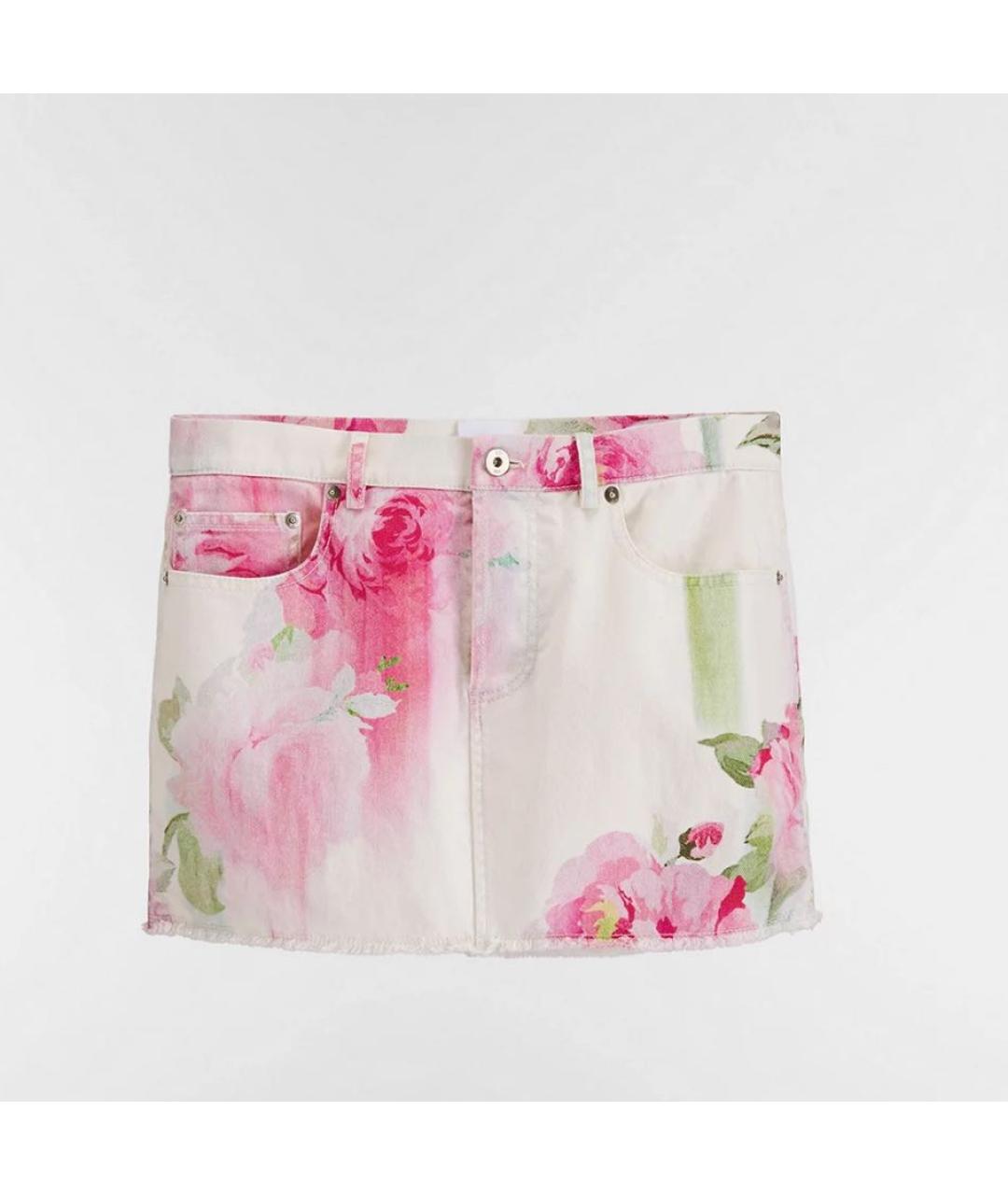 CHRISTIAN DIOR Розовая деним юбка мини, фото 5