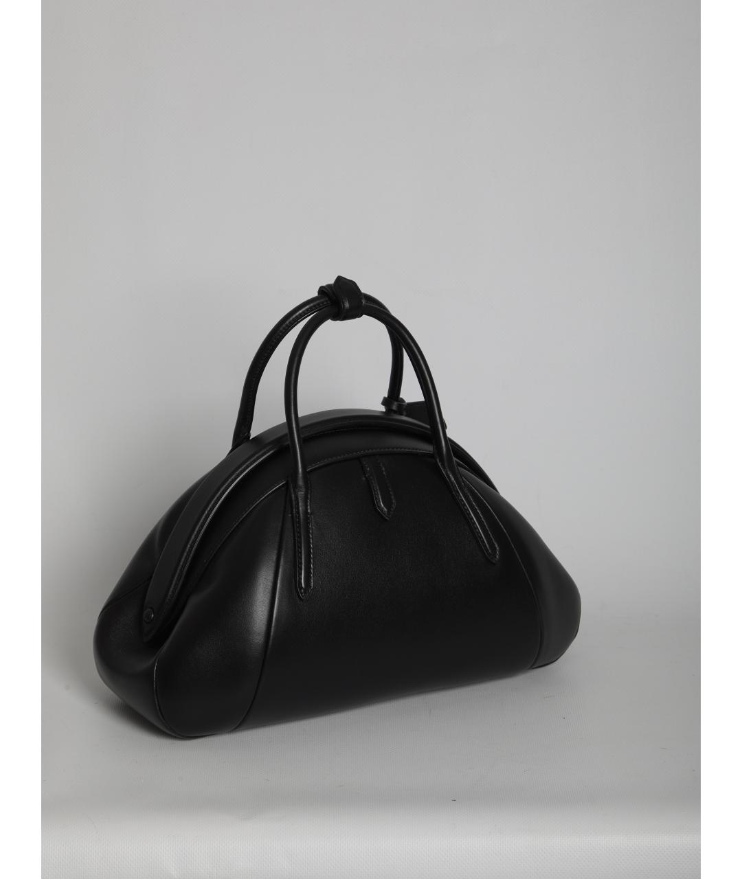 ALAIA Черная кожаная сумка тоут, фото 2